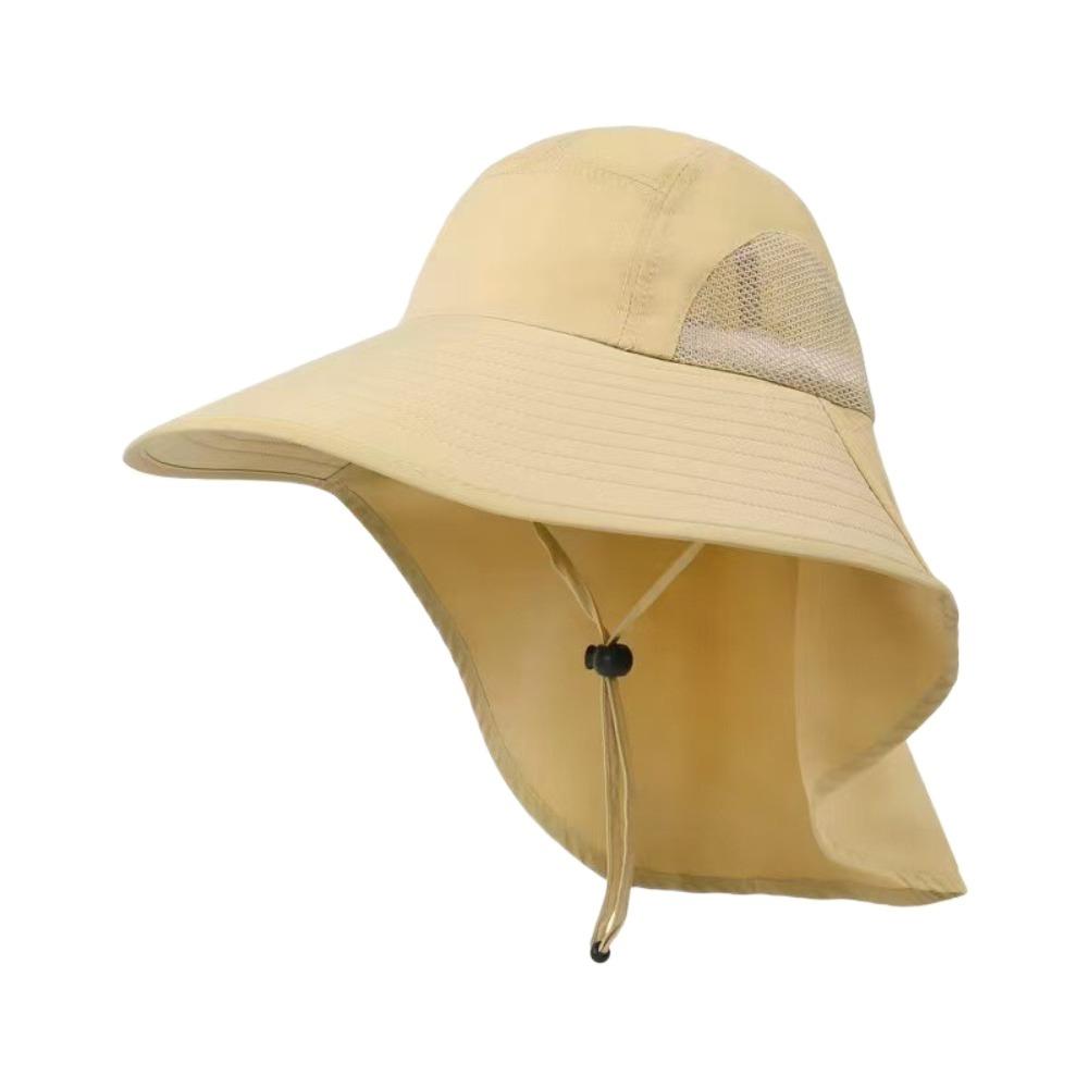 Wide Brim Sun Hat Adjustable Bucket Hat New Beach Cap Hiking Fishing