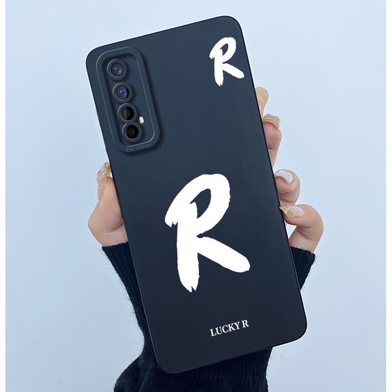 Для Realme 7 RMX2155 7 Pro RMX2170 Чехол Счастливой Начальной Буквой Мягкий Силиконовый Матовый Чехол для Телефона для Realme7 RMX2151 корпус