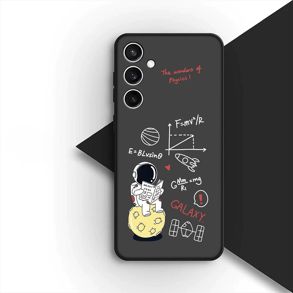 for Apple iPhone 16 14 15 Plus 11 Pro Max 16E ProMax + 16Plus 15+ 14+ Phone Cover Soft Case Universe Galaxy Moon Astronaut Stars