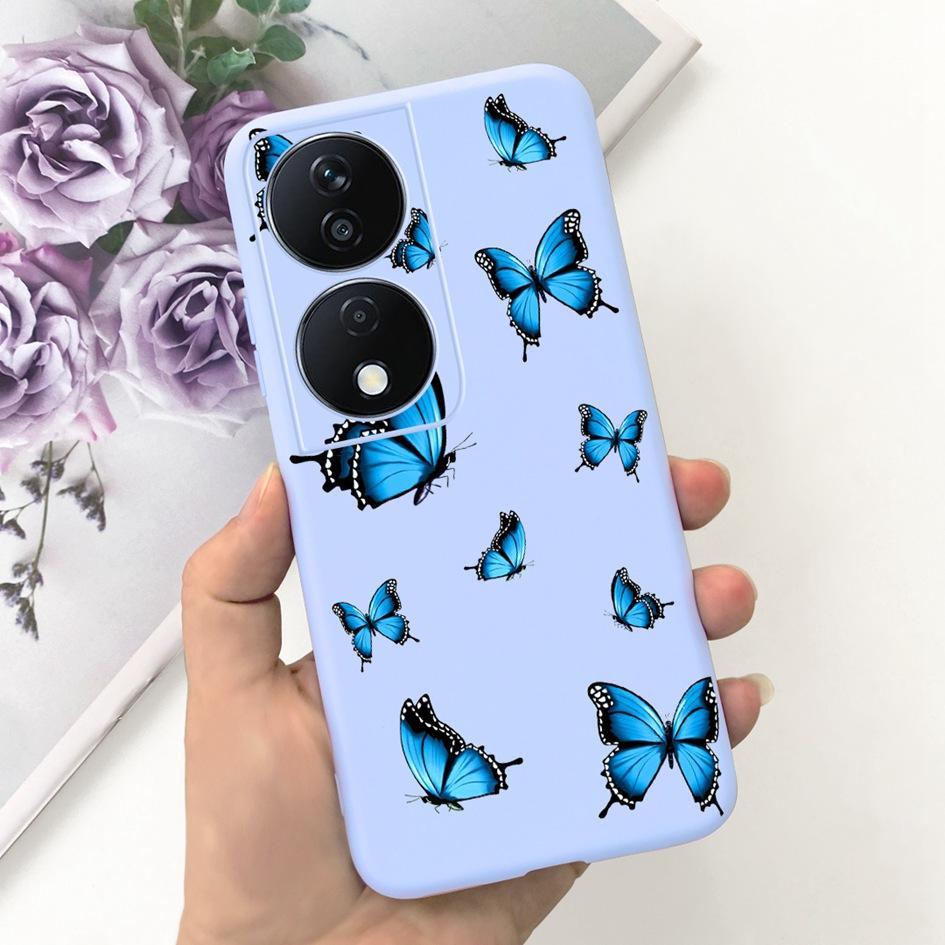 For Honor X7b Case CLK-LX1 CLK-LX2 CLK-LX3 Protective Cover Cute Astronaut Daisy Soft Silicone Funda For HonorX7b X 7B 5G Bumper
