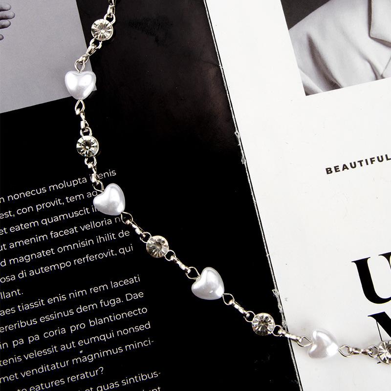 Поясная цепочка женская декоративная жемчужная со стразами инкрустированная модная универсальная цепочка для тела для платья женская