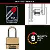 Master Lock Heavy Duty Zinc Padlock, Long Shackle, Combination