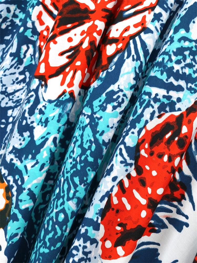 EDOLYNSA 2024 летние сексуальные накидки на бикини с поясом, кимоно, кардиган с принтом, длинный купальник, накидка для женщин, домашнее платье больших размеров Q1512