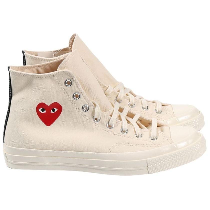 Converse x Comme des Garcons PLAY Chuck 70 Hi 'Single Heart Milk' Men's A08800C
