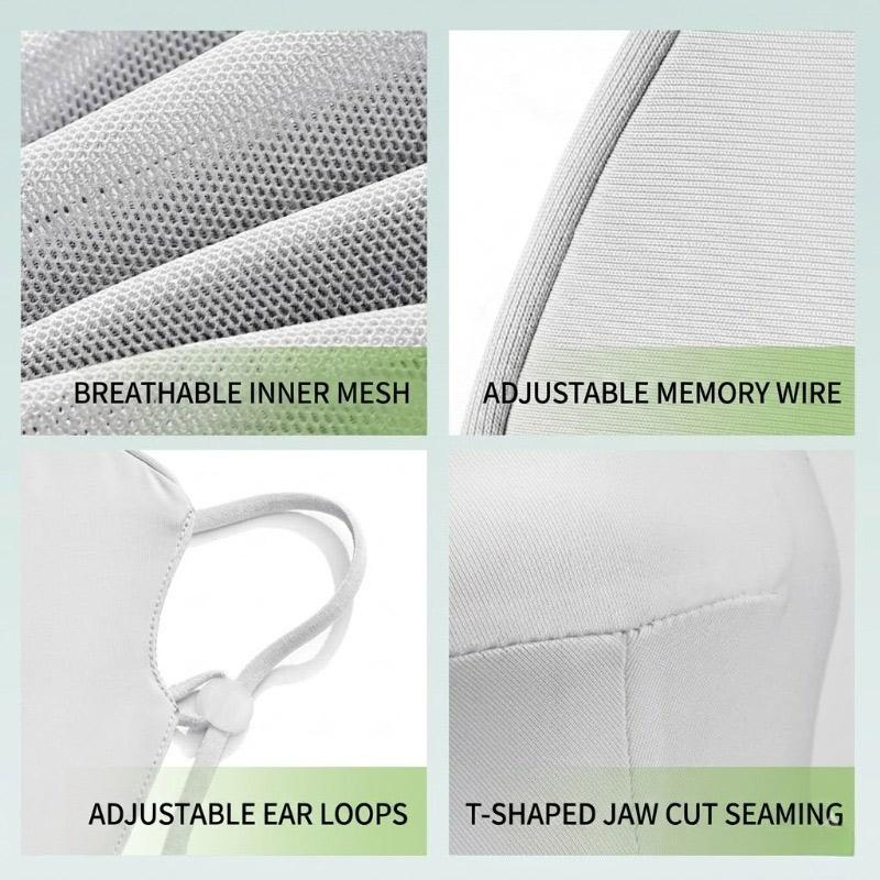 Ice Silk UV Protection Face Mask 50+ Breathable Neck Cover Mask Cooling Quick-drying Sun Protection Face Mask For Outdoor