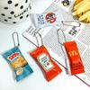 Simulation Tomato Ketchup Keychain Funny Mini Food Play Ketchup Bag Phone Pendant Creative Bag Decoration Accessories Gifts