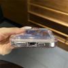 Transparent Card Slot Bag Holder Phone Case For 17 15 14 13 11 12 16 17 Pro Max Shockproof Protection Hard Acrylic Cover
