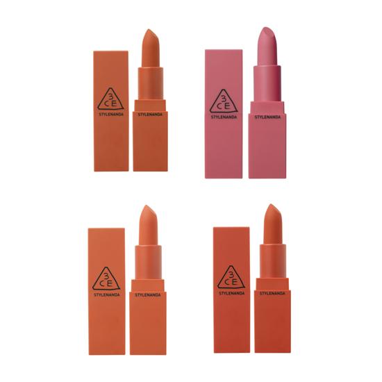 3ce LIP COLOR 3,5г (МАТОВЫЙ) - 4 цвета