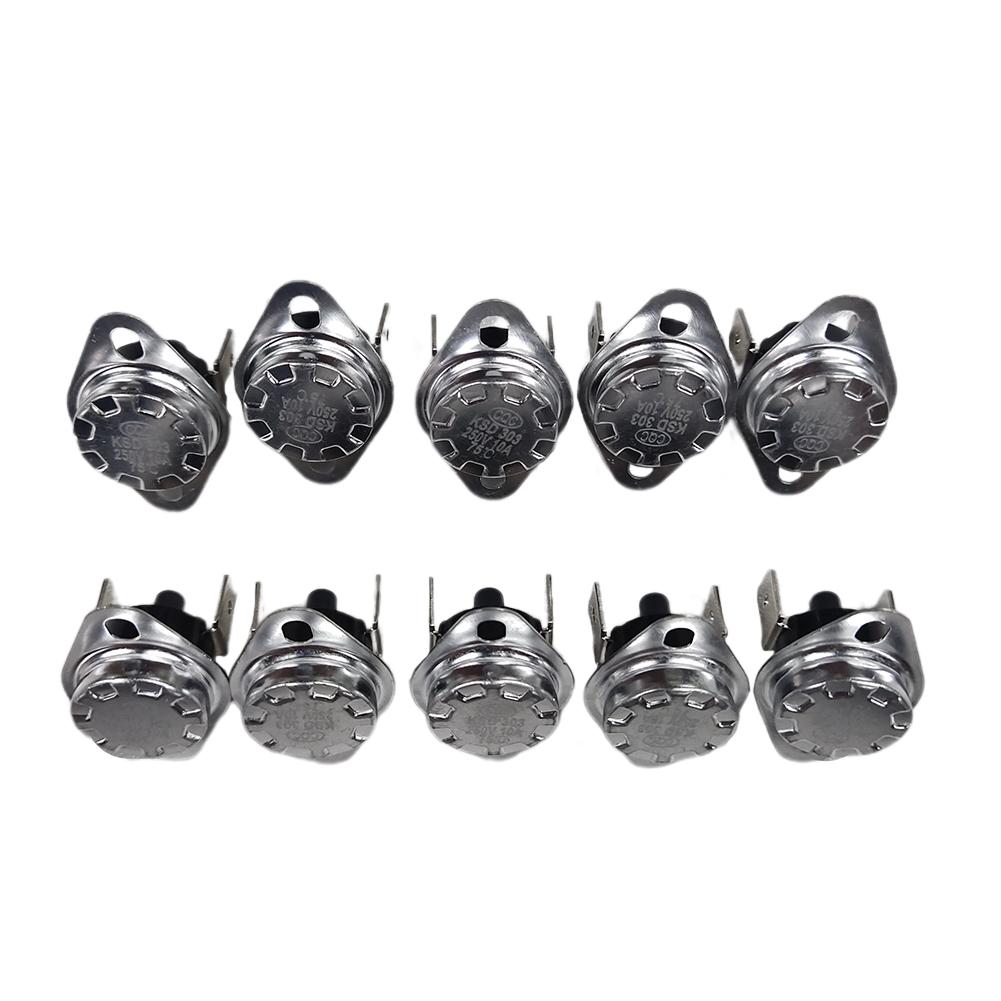 10 шт. Ksd303 Премиум переключатель контроля температуры 250 В 10А 45 ~ 150 градусов термостат с ручным сбросом