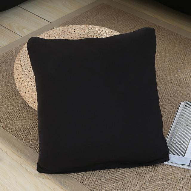 Эластичная эластичная подушка с однотонным принтом Cojines Decorativos Para Sofa Capa De Almofada Coussin De Salon Housse De Cous