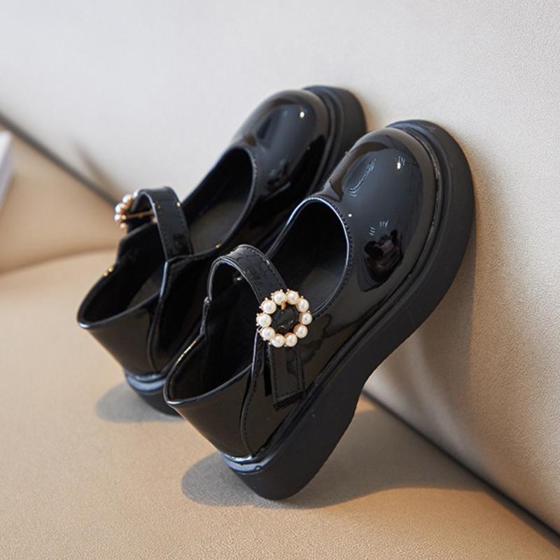 Girl's Princess Leather Shoes Autumn New Girl Single Shoe Anti slip kids Shoe Fashion Girl Shoes Comfort Selling Girl Mary Jane