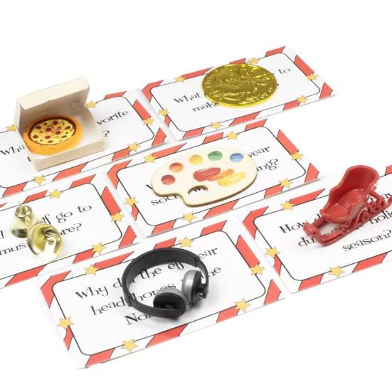 Набор рождественского эльфа 24 дня рождественских аксессуаров для эльфа Веселые занятия для эльфа Фокусный реквизит Рождественский отсчет Подарок для вечеринки