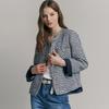 Джинсовая Круглая Твидовая Куртка Color Block Cc03qj301on