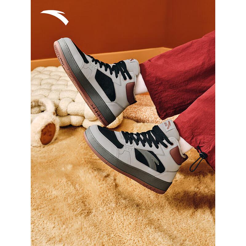 ANTA Women's Original Plush Lined High-Top Leather Sneakers