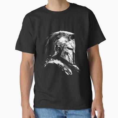 Шлем спартанского воина древняя греция это спарта Футболка для мужчин Большой размер Взрослые топы S-6XL