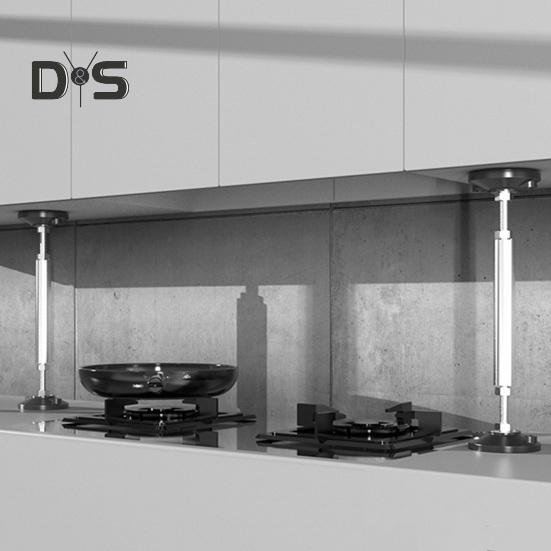 1 пара опорных ножек для мебели, регулируемые телескопические стойки из нержавеющей стали, простая установка, опорные ножки с противоскользящими накладками для кровати, дивана, комода, телевизора