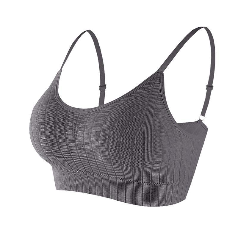 Women's Push-up Bra Elastic Gather Bra All-match Underwear Seamless Bra Wireless Solid Color Thickening Underwear