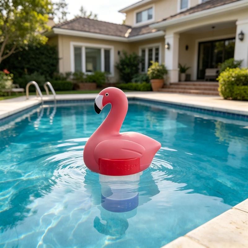 3 Unit Swimming Pool Chlorine Tablet Floating Device constructed From Strong ABS For Water Maintenance
