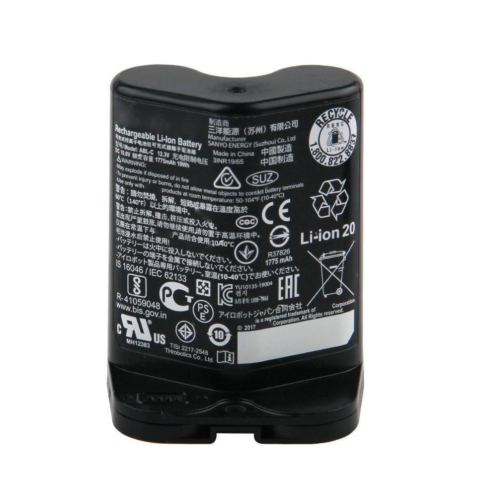 Rechargeable Li-Ion Battery ABL-C For iRobot Braava Jet M6 Ultimate Robot Mop 1775mAh 10.8V