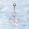 Cute Bear Butterfly Belly Button Ring Ring For Women Girls Exquisite Sexy Navel Piercing Ring Body Piercing Jewelry Gifts