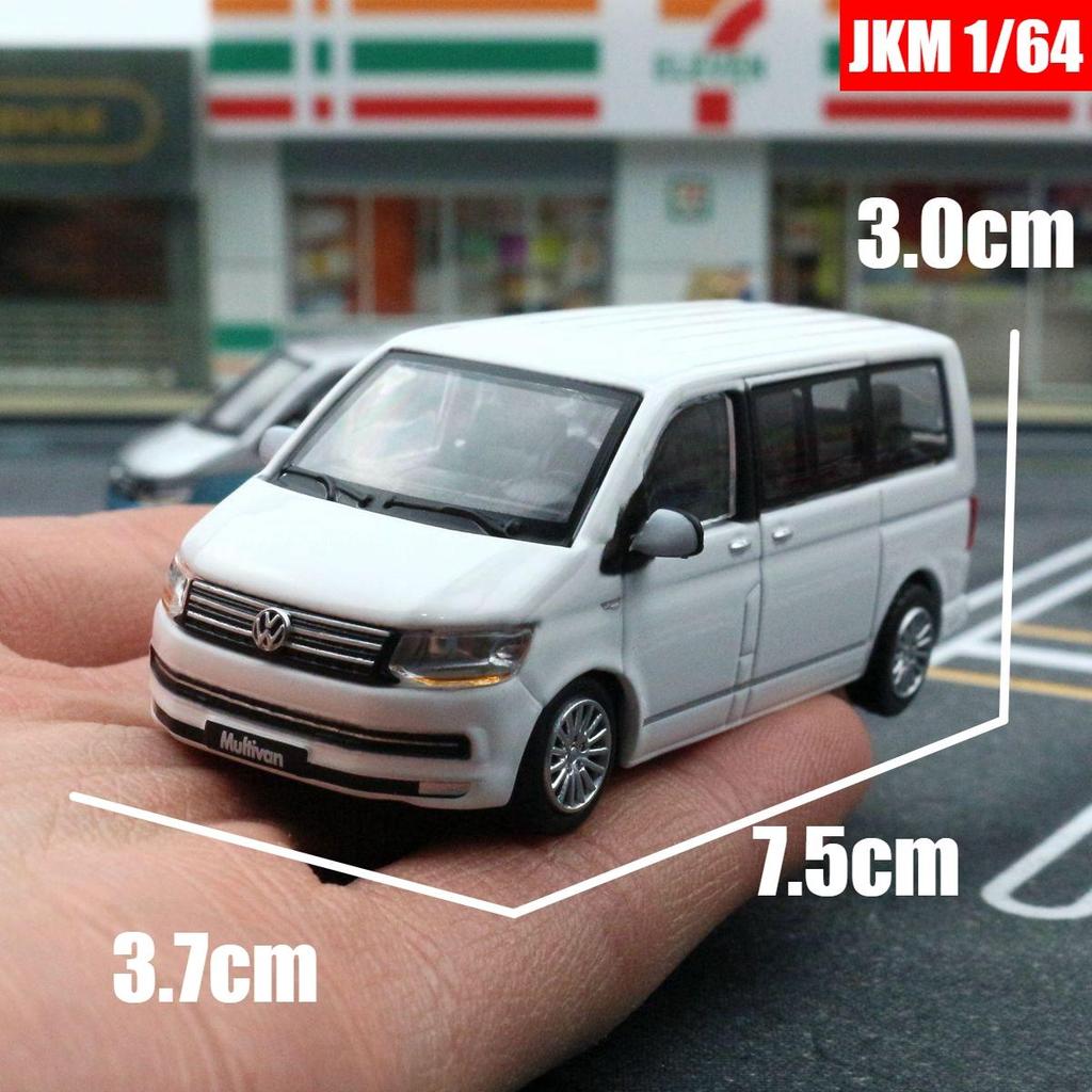 Масштаб 1/64 T6 Multivan MPV Van Миниатюрная модель 1:64 бесплатных колеса игрушечная машинка литая литая коллекция сплава подарок для мальчиков ребенок