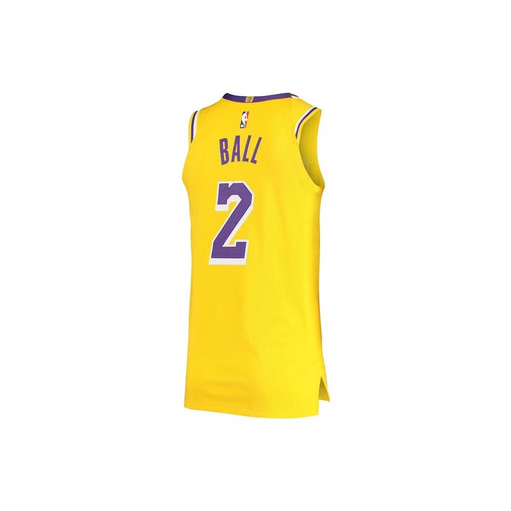 Nike Баскетбольная майка NBA Player Edition Team Limited, Lakers, Lonzo Ball, No. 2 мужских топа желтые AA7265-728