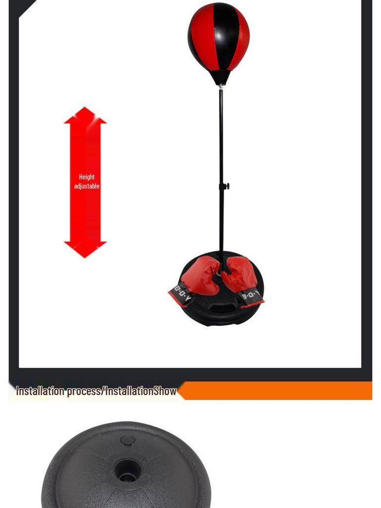 Inflatable Kids' Standing Punching Bag Set for Ages 5-10