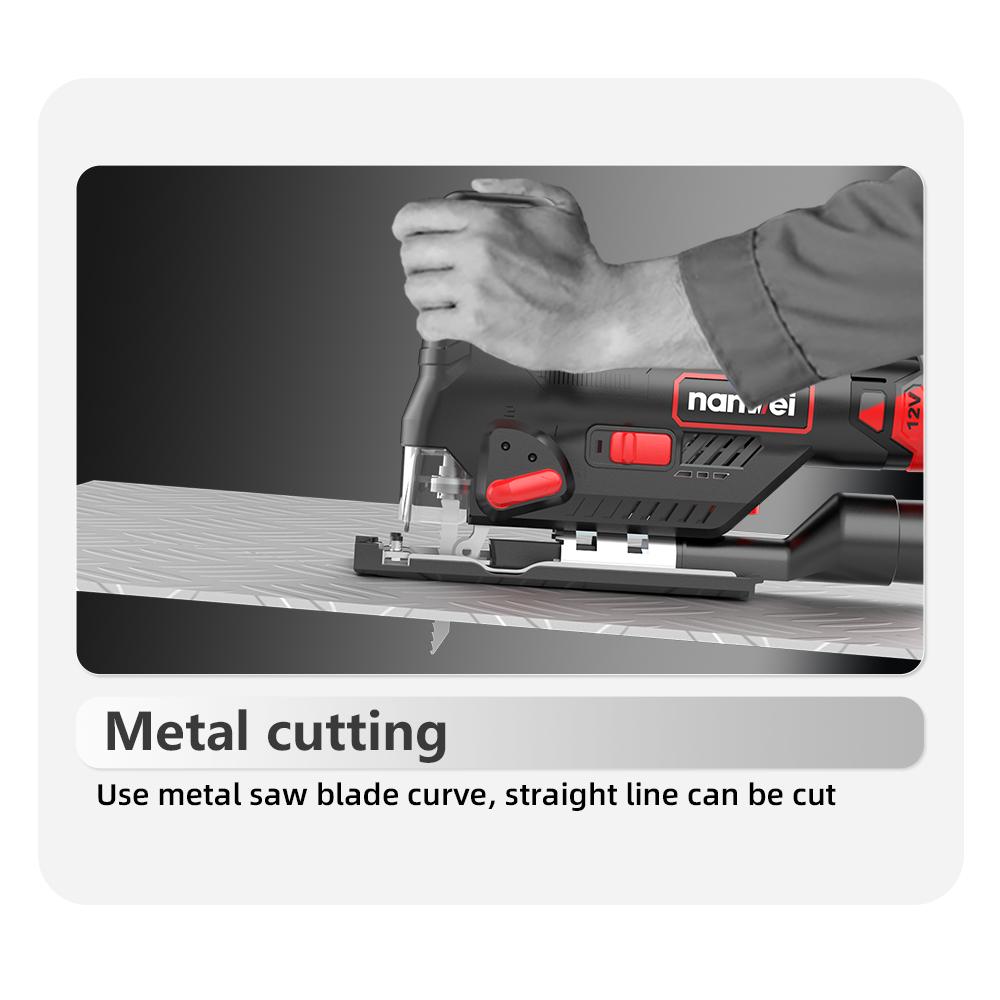 NANWEI 12 В/Лобзик/Мини/6 скоростей/1500-2800 об/мин/Интерфейс зарядки Tpye-C