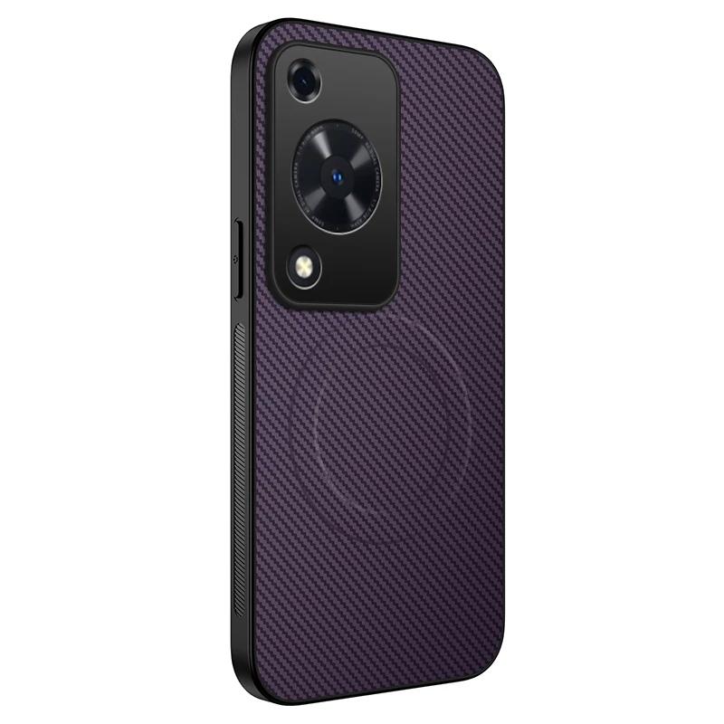 For Huawei Nova Y91 Y72S Phone Case Magnetic Wireless Charging Lens Protect Shockproof Silicone Leather Back Cover Shell Cases