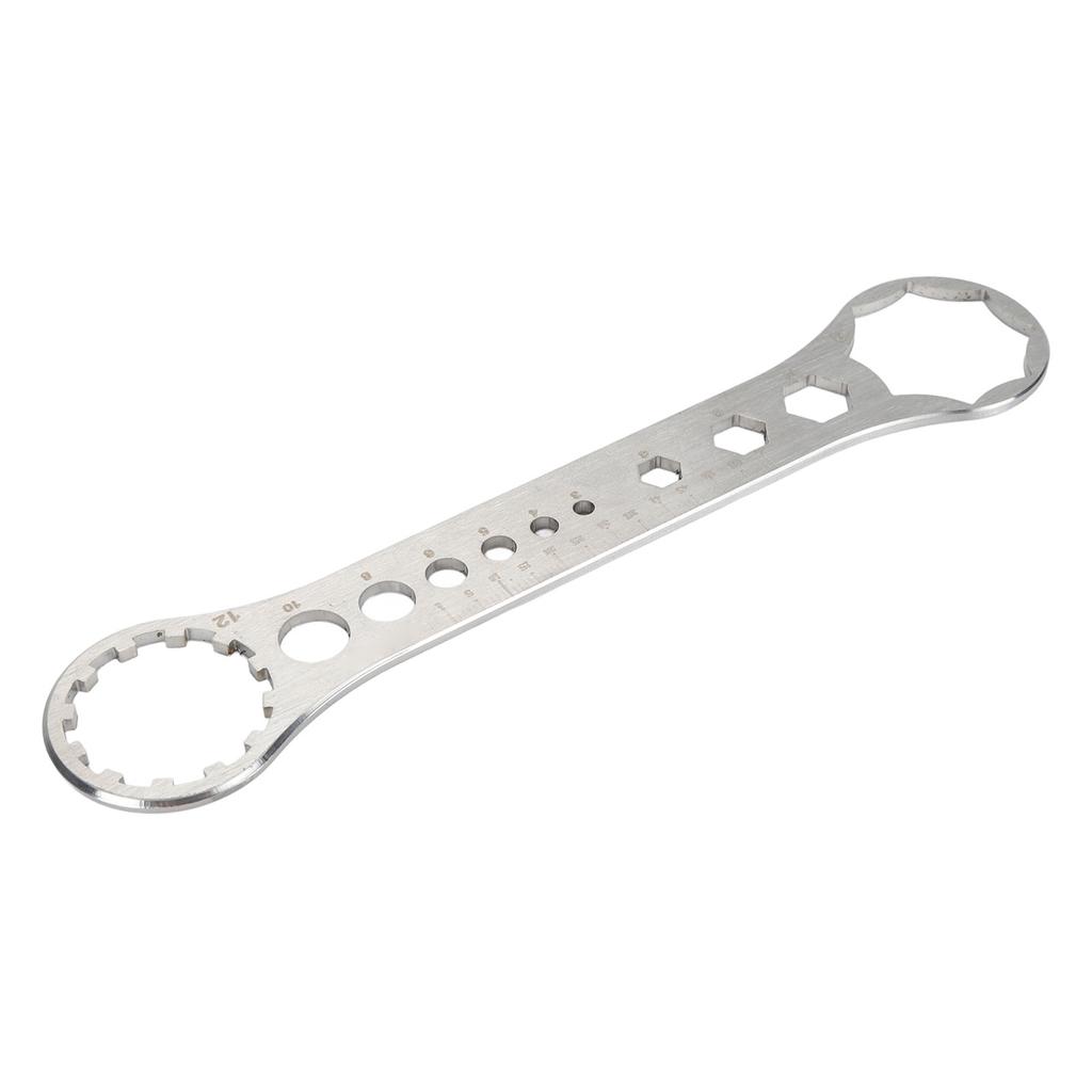 Removal and Installation Wrench Spanner Tool 8T‑12T Front Fork Repair Tool Stainless Ste