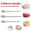 Meat Injector Syringe With Marinade Injector Needles for BBQ Grill Turkey Injector Kit Marinade Flavor Injector Home Outdoor