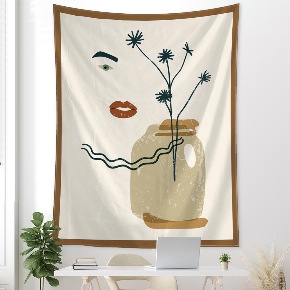 Абстрактная иллюстрация гобелен настенный гобелен колдовство таинственный минималистский хиппи фон ткань домашний декор