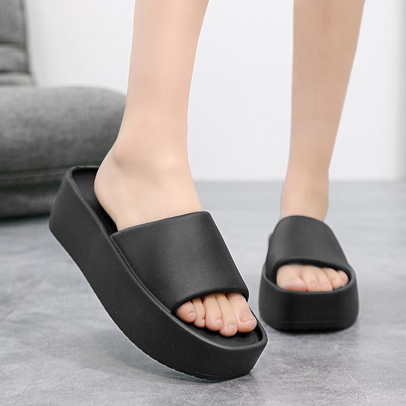 Женские пляжные шлепанцы EVA Толстая подошва 6 см Мягкие Удобные Противоскользящие Устойчивые к запаху Домашняя обувь Уличные сандалии EVA Облако