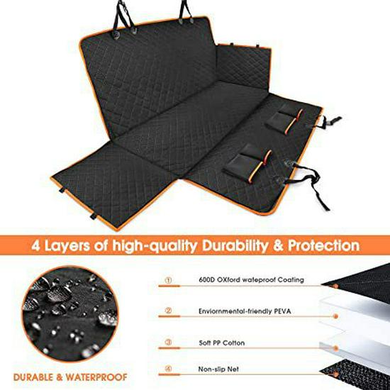 Waterproof Oxford Car Seat Cover: Scratch-Resistant Travel Mat for Pets