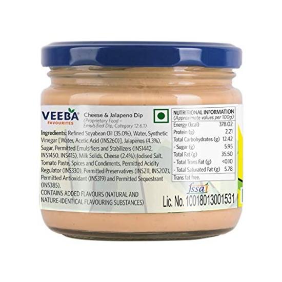 Соус Veeba Cheese & Jalapeno, 300 г, и соус Salsa, 360 г — упаковка из 2 шт.