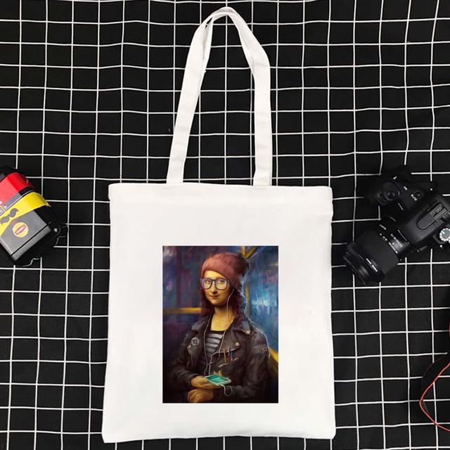 Высококачественная большая вместительная холщовая сумка-тоут, забавная складная женская сумка из полиэстера, складные сумки на плечо