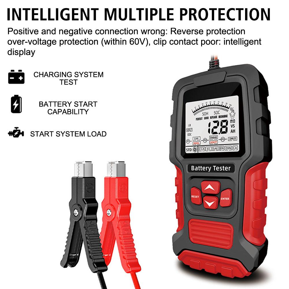 Для автомобиля грузовик мотоцикл внедорожник ЖК-цифровой измерительный диагностический инструмент 12 В 24 В автомобильный тестер аккумулятора свинцово-кислотный аккумулятор тест