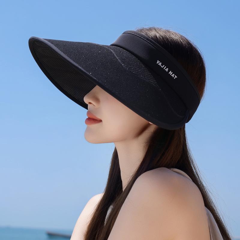 Летняя уличная шляпа от солнца детская модная универсальная шляпа с большими полями и открытым верхом пляжная приморская велосипедная шляпа для защиты лица от солнца