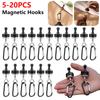 1-20 шт., сильные магнитные крючки, брелок для ключей, уличная палатка, навес, карабин, светильник для кемпинга, крючок, магнитный подшипник, вешалка, замок типа D, пряжка