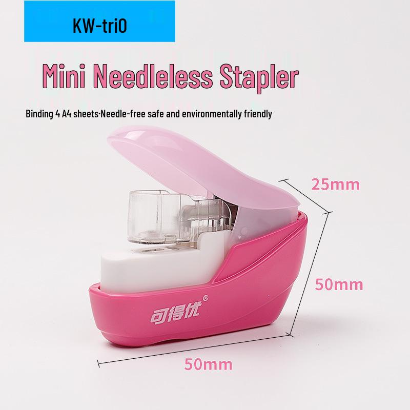 Kedeyou 5399 Компактный степлесс-степлер - Экономящий усилия инструмент для скрепления документов для студентов