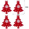 4/20PCS Christmas Fork Knife Covers Cutlery Holders Xmas Tree Pocket Tableware Holder Bags Home Party Dinner Table Felt Decor