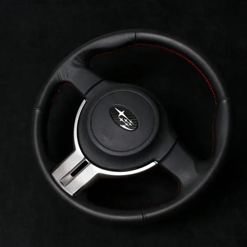 2025 New Car Steering Wheel Center Emblem Badge Sticker for Subaru Subaru Outback Legacy Impreza Forester XV Tribeca STI WRX BRZ X4