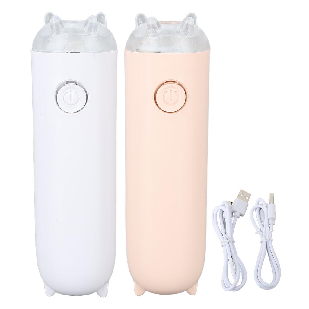 2pcs Portable Nail Curing Lamp USB Rechargeable Handheld Nail Polish Drying Lamp for Home Travel