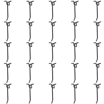 25 шт. 4-дюймовые крючки для перфорированной доски, стеллажи для хранения товаров, крючки для полки