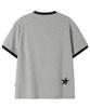 Опеунядеу(Овай) Футболка с полосатым воротником и манжетами Opyd Stripe Patch Ringer Tee - Меланж