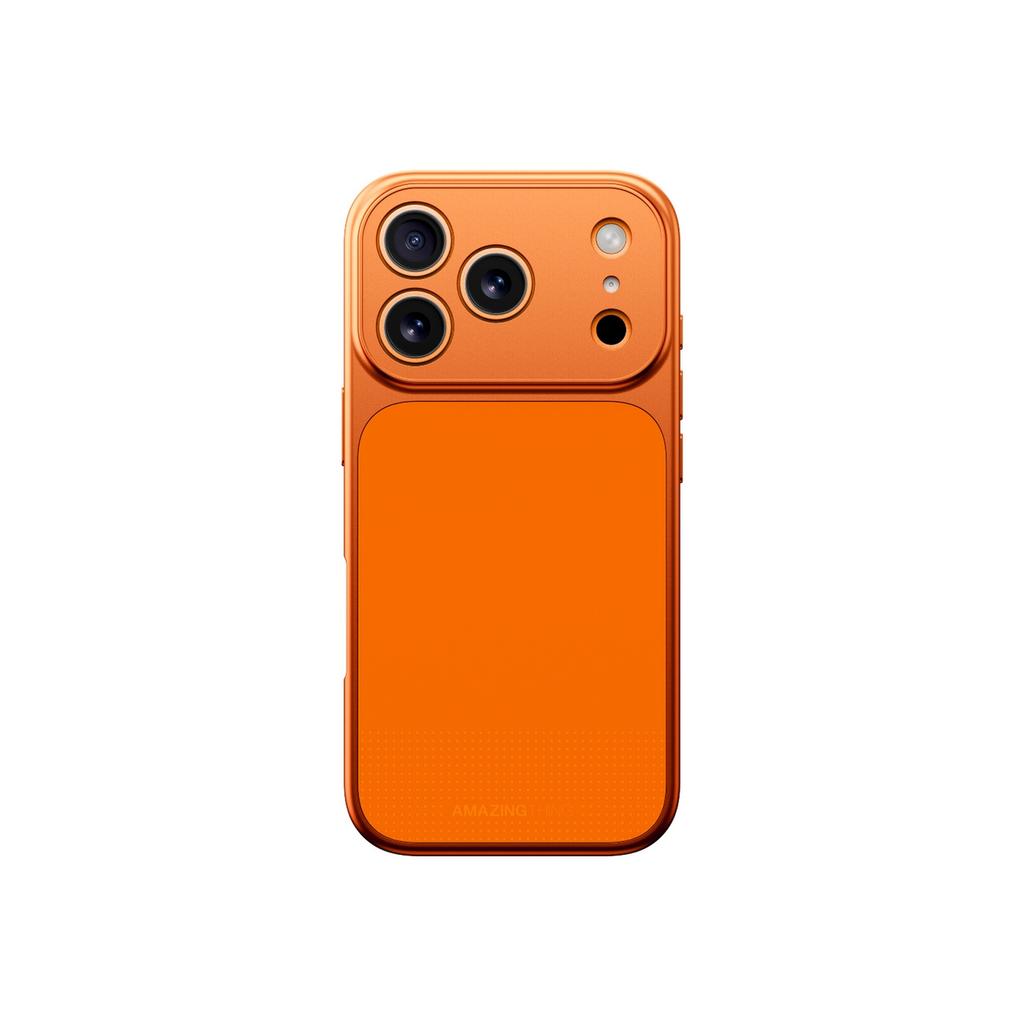 Etui Pokrowiec Na Iphone 17 Pro Minimal Mag Full Cover Case - Pomarańczowy