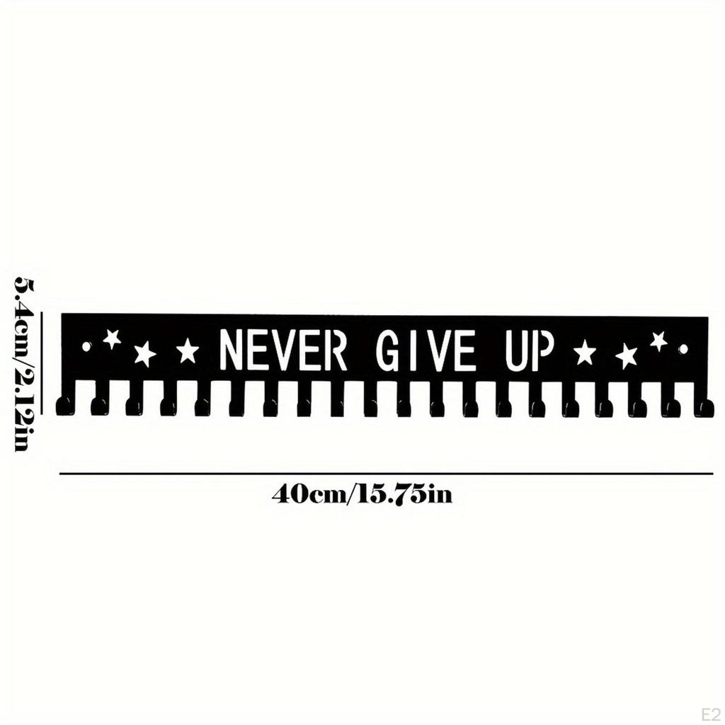 Вешалка для медалей, держатель для наград, 20 крючков, металлическая простая прочная настенная стойка для бега, баскетбола