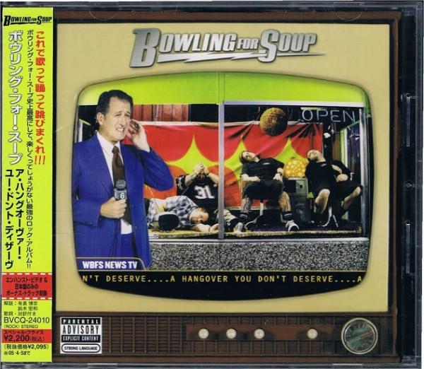 CD BOWLING FOR SOUP Hangover You Dont Deserve1 BVCQ24010 Ffroe Records 2004 Japan ObiRock Used