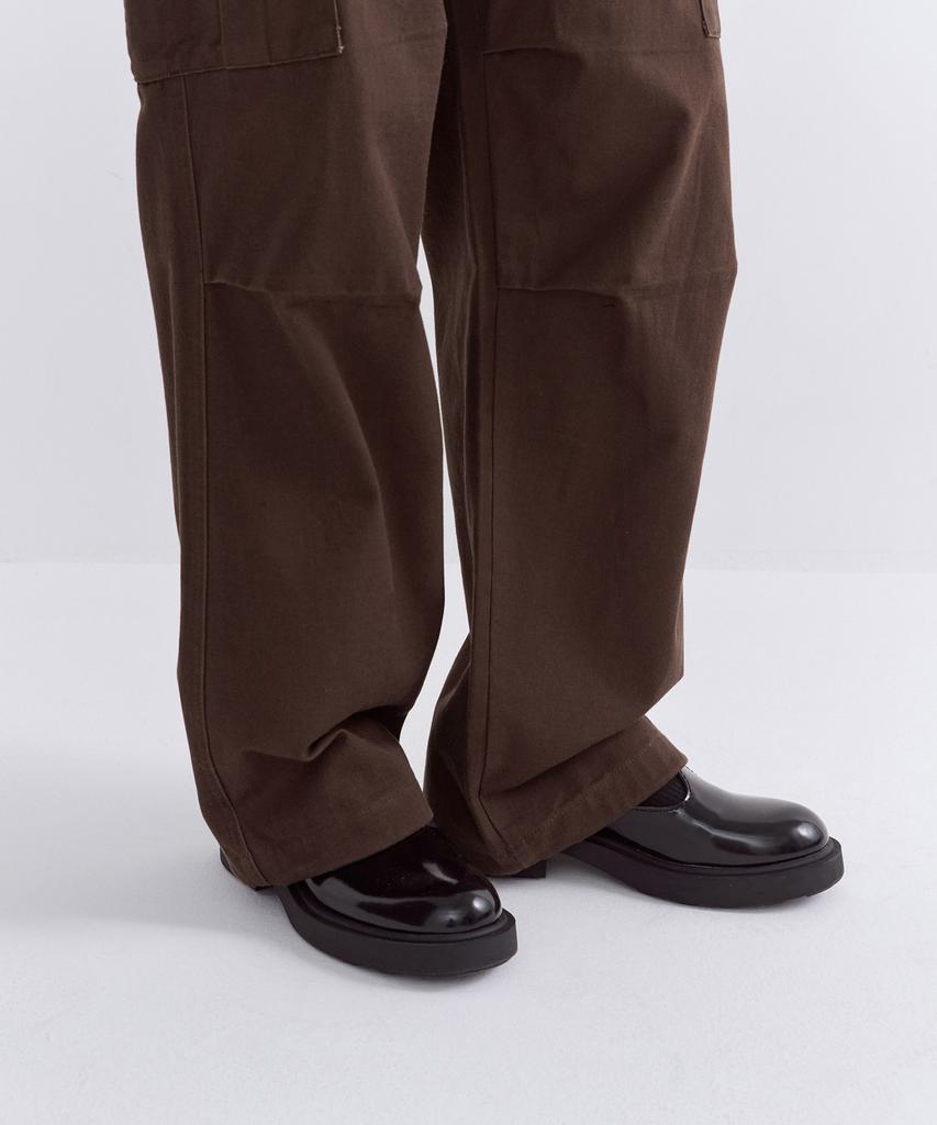 MUSINSA STANDARD WOMAN Women'S Fleece-Lined Wide Cargo Pants [Baroque Brown]