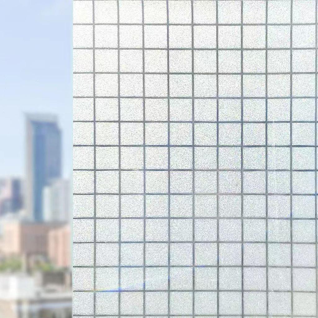 20x100см Статическая Матовая Оконная Пленка Стикер для Конфиденциальности для Ванной Комнаты Непрозрачная Полупрозрачная Контроль Света Клейкое Покрытие для Стекла